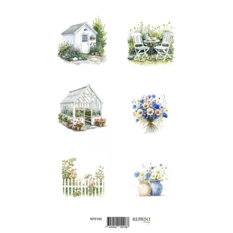 Kivágóív A4 - Summer  - Reprint Cutouts (8 ív)