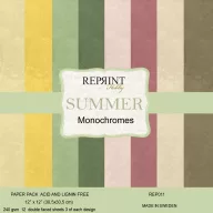   Papírkészlet, Alapkarton 12" (30 cm) - Summer - Reprint Cardstock (12 ív)