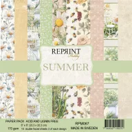   Scrapbook papírkészlet 8" (20 cm) - Summer - Reprint Paper Pack (15 ív)