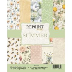   Scrapbook papírkészlet 6" (15 cm) - Summer - Reprint Paper Pack (25 ív)