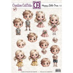   Kivágóív - perforált A4 - Happy Little ones 02 - Creative CutOuts (1 lap)