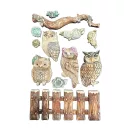 Stamperia The Owl's House Szilikon öntőforma A5 Owls and Branch Silicon Mould (1 db)