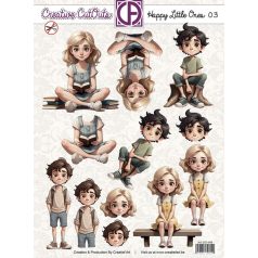   Kivágóív - perforált A4 - Happy Little ones 03 - Creative CutOuts (1 lap)