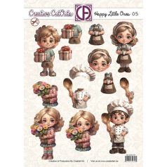   Kivágóív - perforált A4 - Happy Little ones 05 - Creative CutOuts (1 lap)