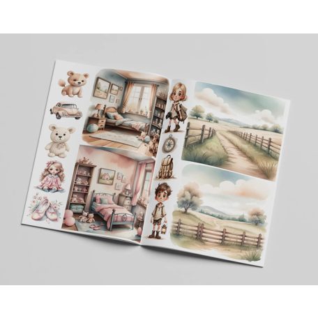 Kivágóív tömb A4 - Happy Little Ones - Creative CutOuts (10 lap)