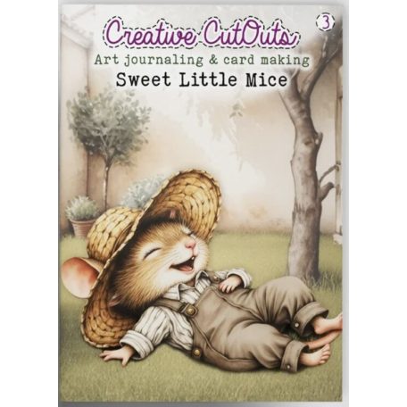 Kivágóív tömb A4 - Sweet Little Mice - Creative CutOuts (10 lap)
