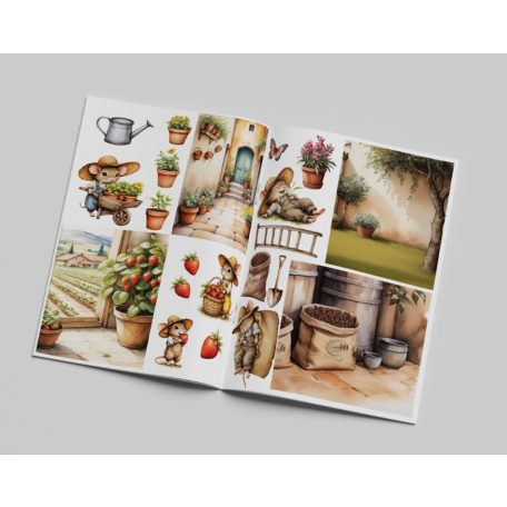 Kivágóív tömb A4 - Sweet Little Mice - Creative CutOuts (10 lap)