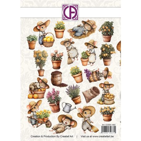 Kivágatok - Sweet Little Mice - Creative CutOuts Die-Cuts (1 csomag)