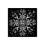 Stamperia The Owl's House Vastag stencil 12x12cm Snowflake Thick Stencil  (1 db)