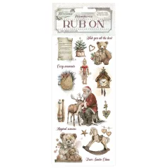   Stamperia The Owl's House Kaparós matrica  Teddy Bears Rub-On (1 ív)