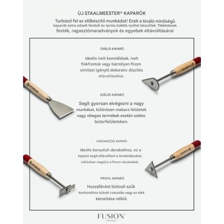 Staalmeester Profilos festék és lakk kaparó Scraper Profile (1 db)