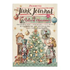   Stamperia Alice in Christmas   Junk Journal Stickers, Cut-Outs, Backgrounds (1 csomag)