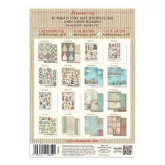   Stamperia Alice in Christmas   Junk Journal Stickers, Cut-Outs, Backgrounds (1 csomag)