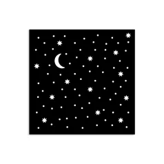   Stamperia Alice in Christmas  Vastag stencil 12x12cm Stars and Moon Thick Stencil  (1 db)