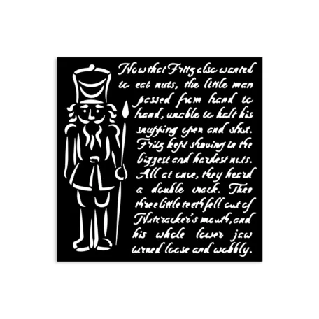 Stamperia Alice in Christmas  Vastag stencil 12x12cm Soldiers Thick Stencil  (1 db)