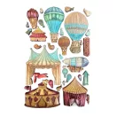 Stamperia Alice in Christmas Szilikon öntőforma A5 Circus and Air Balloons Silicon Mould (1 db)