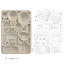 Stamperia Alice in Christmas Szilikon öntőforma A5 Circus and Air Balloons Silicon Mould (1 db)