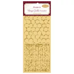   Stamperia Vintage Golden Arany transzfer matrica  Backgrounds Transfer (1 ív)