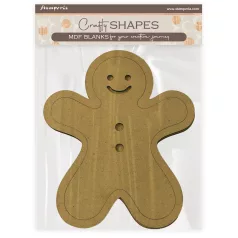   Stamperia Candy Christmas MDF alap  Gingerbreads Crafty Shapes MDF BLANKS (1 db)