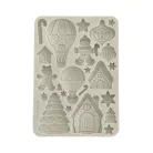 Stamperia Candy Christmas Szilikon öntőforma A5 Gingerbreads Silicon Mould (1 db)