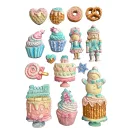 Stamperia Candy Christmas Szilikon öntőforma A5 Cakes Silicon Mould (1 db)