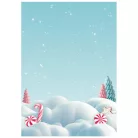 Stamperia Candy Christmas Rízspapír készlet A6 Air balloons Rice Paper Backgrounds (8 ív)