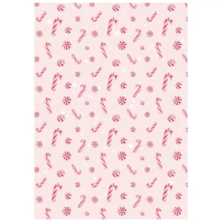 Stamperia Candy Christmas Rízspapír készlet A6 Air balloons Rice Paper Backgrounds (8 ív)