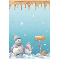   Stamperia Candy Christmas Rizspapír A4 Train Rice Paper (1 ív)