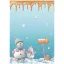 Stamperia Candy Christmas Rizspapír A4 Train Rice Paper (1 ív)