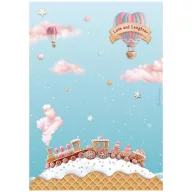   Stamperia Candy Christmas Rizspapír A4 Marzipan House Rice Paper (1 ív)
