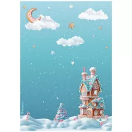   Stamperia Candy Christmas Rizspapír A4 Elements Rice Paper (1 ív)
