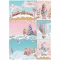 Stamperia Candy Christmas Rizspapír A4 Cards Rice Paper (1 ív)