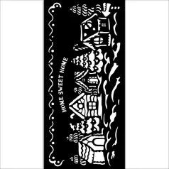   Stamperia Candy Christmas Vastag stencil 12x25cm Letter Thick Stencil  (1 db)