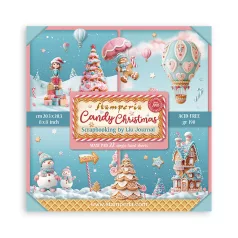   Stamperia Candy Christmas Papírkészlet 8" (20 cm) Single Face Maxi Paper Pack (22 ív)
