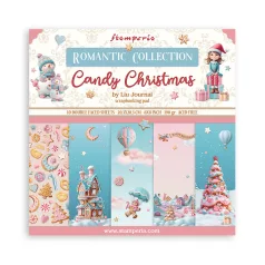  Stamperia Candy Christmas Papírkészlet 8" (20 cm)  Paper Pack (10 ív)