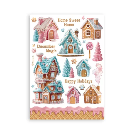 Stamperia Candy Christmas Washi matrica Washi Pad (8 ív)