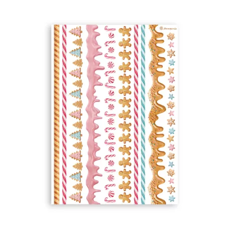 Stamperia Candy Christmas Washi matrica Washi Pad (8 ív)