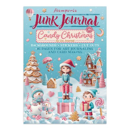 Stamperia Candy Christmas  Junk Journal Stickers, Cut-Outs, Backgrounds (1 csomag)