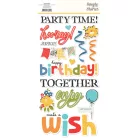 Simple Stories Say Cheese Classic Pooh Birthday Matrica Foam Stickers (2 ív)