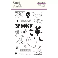   Simple Stories Spooky Things Szilikonbélyegző Clear Stamps (1 csomag)