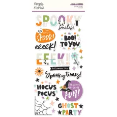 Simple Stories Spooky Things Matrica Foam Stickers (2 ív)