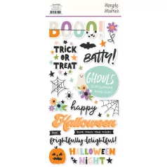 Simple Stories Spooky Things Matrica Foam Stickers (2 ív)