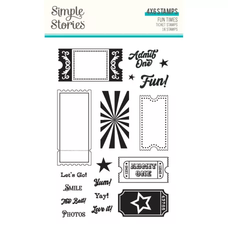 Simple Stories Fun Times Szilikonbélyegző Clear Stamps (1 csomag)