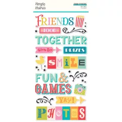 Simple Stories Fun Times Matrica Foam Stickers (2 ív)