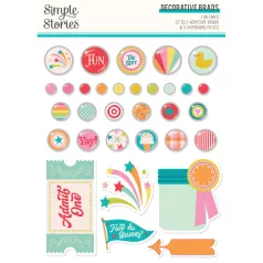  Simple Stories Fun Times Díszítőelem Decorative Brads (1 csomag)