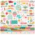 Simple Stories Fun Times Matrica 12" (30 cm) Cardstock Stickers (1 ív)