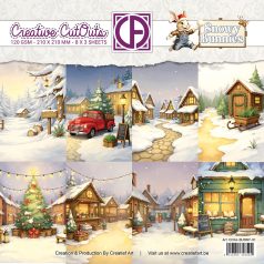   Papírkészlet 8" (20 cm) - Snowy Bunnies 01 - Creative CutOuts Paper Pack (24 lap)