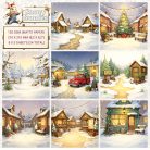 Papírkészlet 8" (20 cm) - Snowy Bunnies 01 - Creative CutOuts Paper Pack (24 lap)