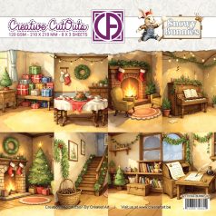   Papírkészlet 8" (20 cm) - Snowy Bunnies 02 - Creative CutOuts Paper Pack (24 lap)