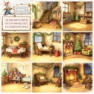 Papírkészlet 8" (20 cm) - Snowy Bunnies 02 - Creative CutOuts Paper Pack (24 lap)